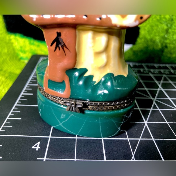 Vintage Horse Saddle Limoges Style Hinged Trinket Box Phb - Picture 6 of 12